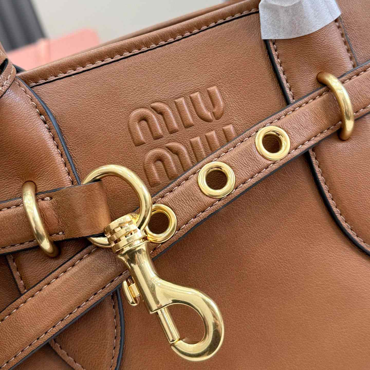 Miu Miu Aventure Nappa Leather Bag 5BA292 - DesignerGu