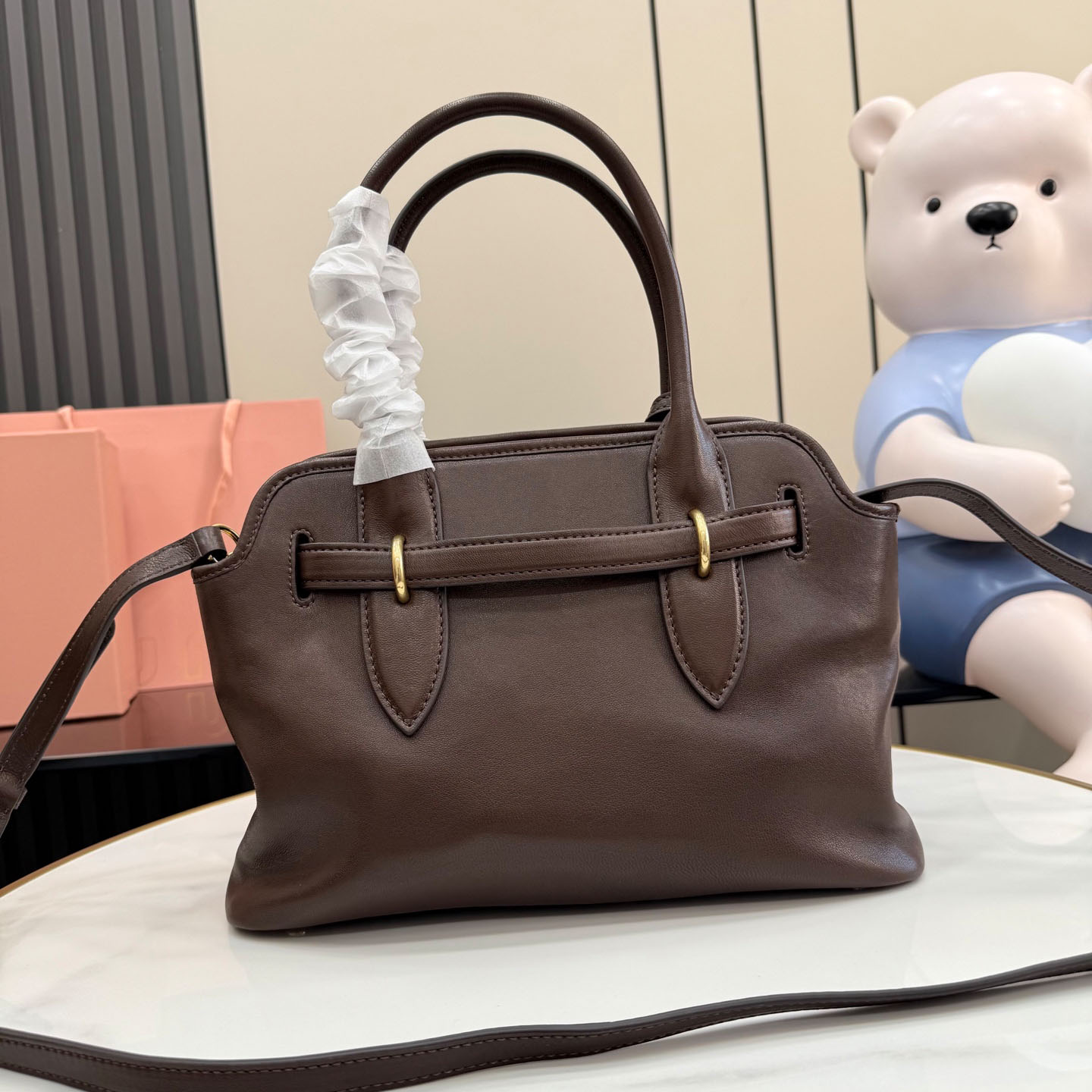 Miu Miu Aventure Nappa Leather Bag 5BA292 - DesignerGu