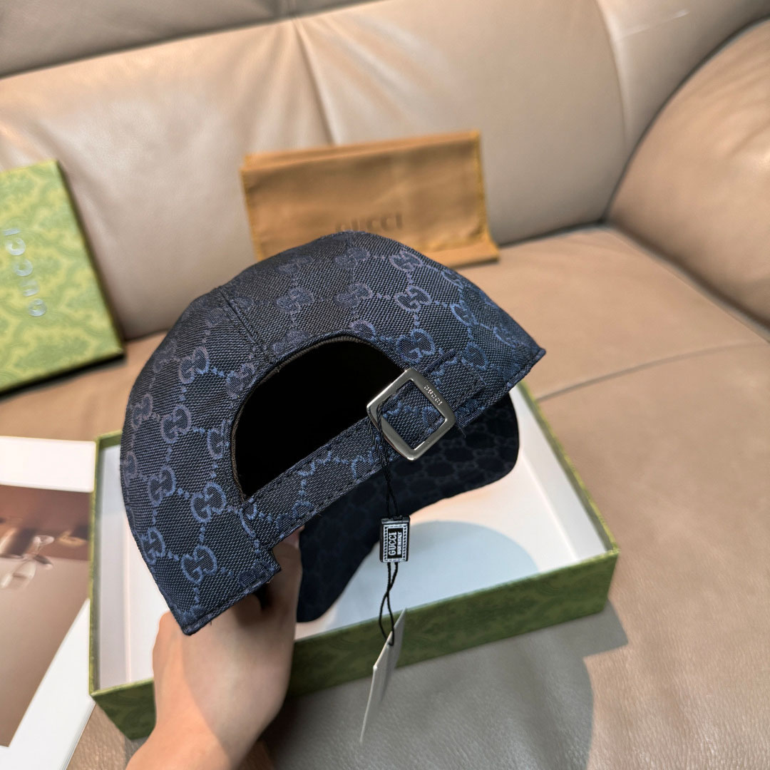 Gucci GG Cotton Baseball Hat With Web - DesignerGu