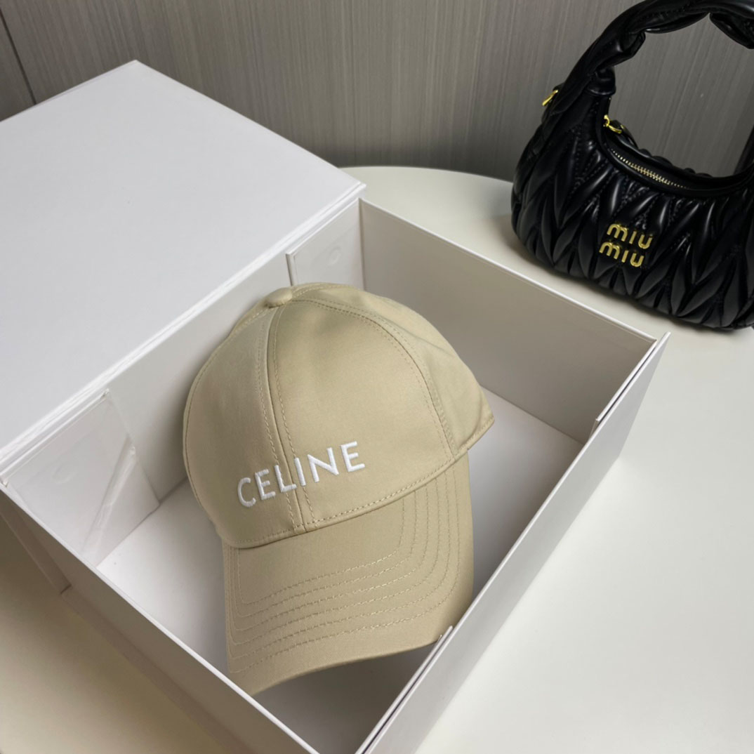 Celine Baseball Cap In Cotton - DesignerGu