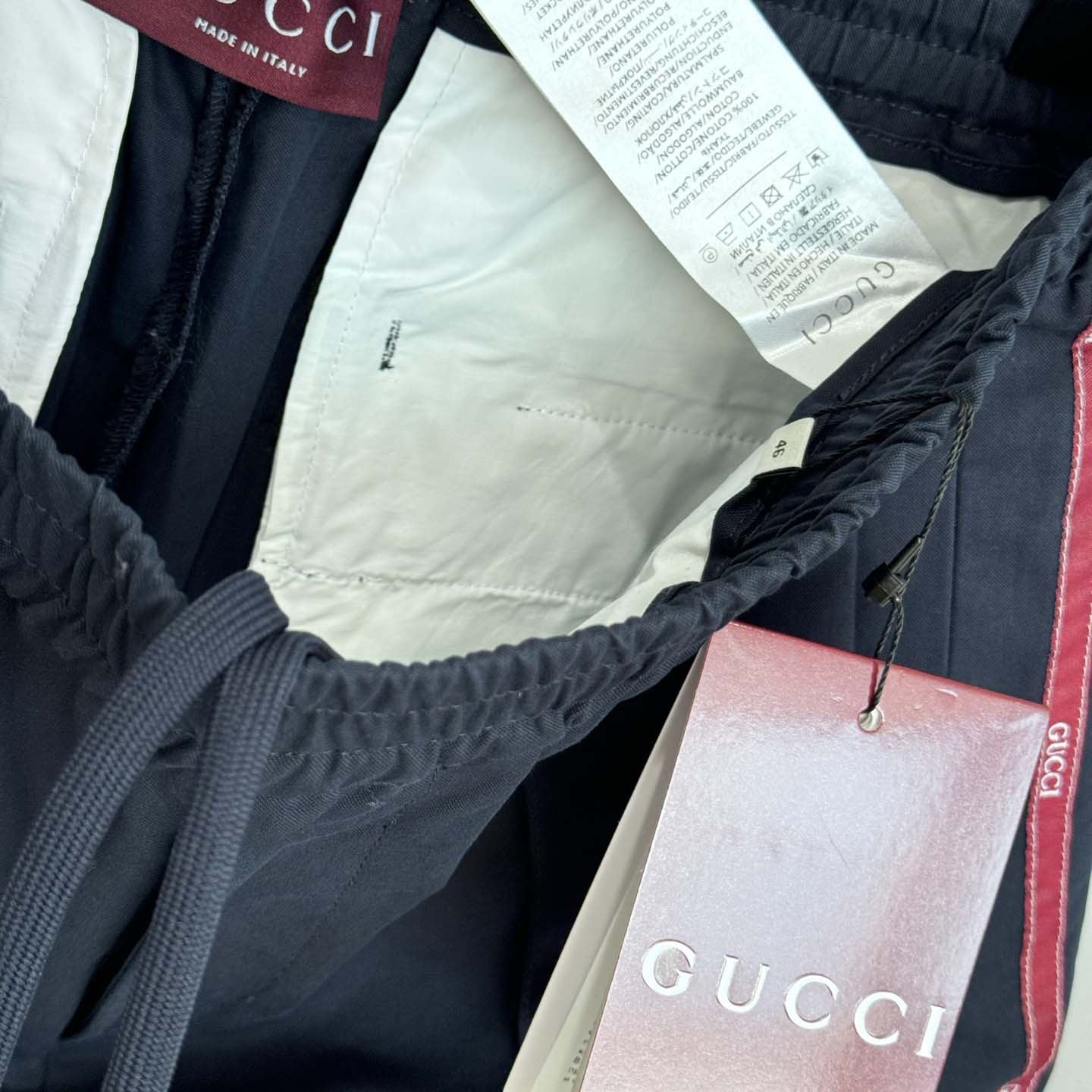 Gucci Selvedge Cotton Leisure Trousers - DesignerGu