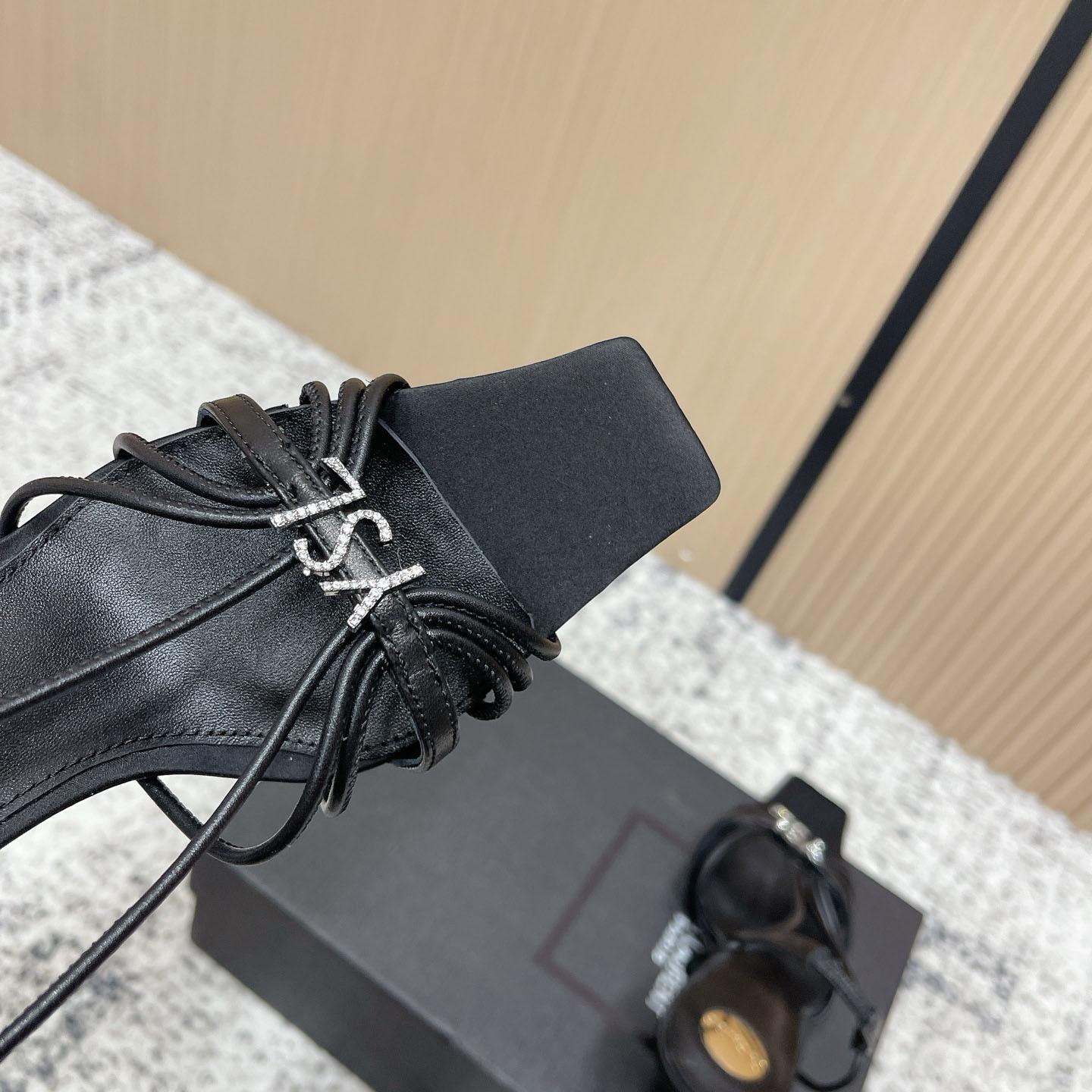 Saint Laurent JERRY Sandals In Smooth Leather - DesignerGu