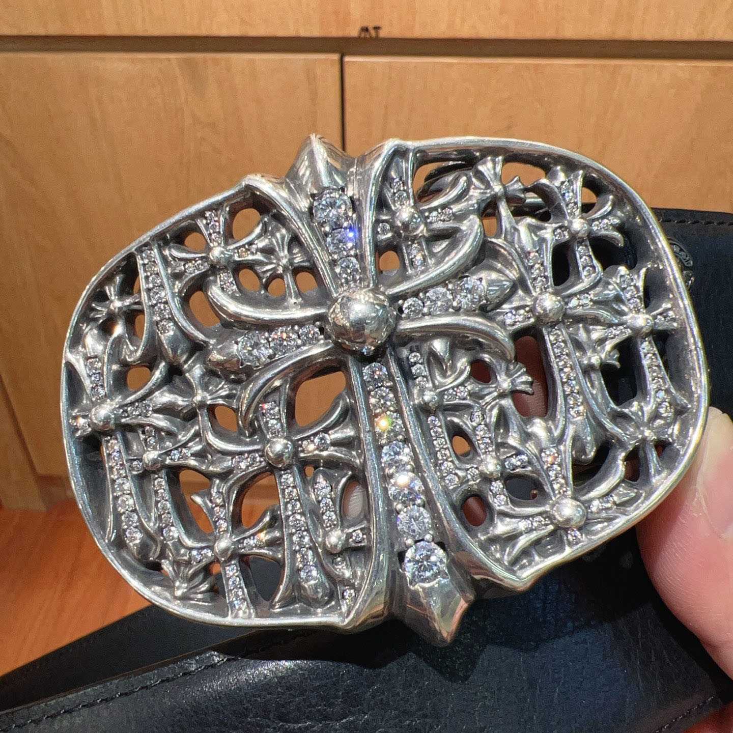 Chrome Hearts Leather Belt   - DesignerGu