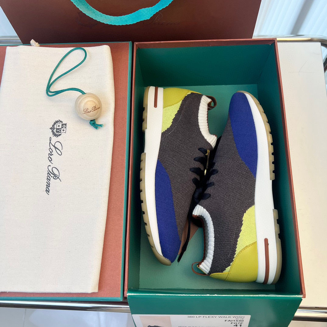 Loro Piana 360 Flexy Walk Colorama Wish Silk Sneakers - DesignerGu