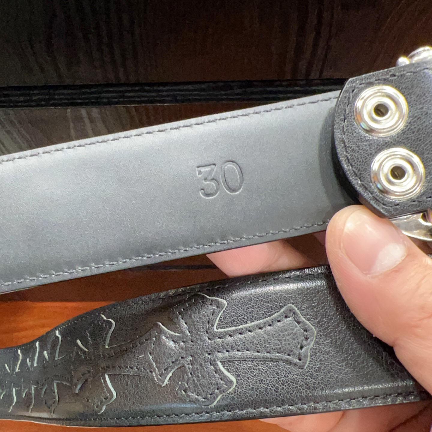 Chrome Hearts Leather Belt   - DesignerGu