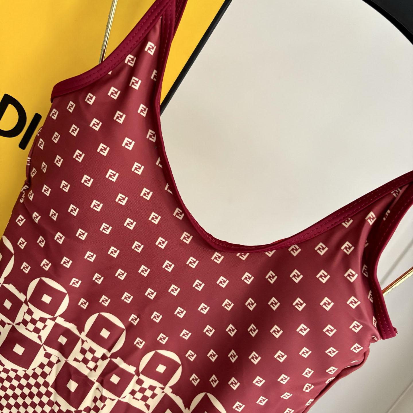 Fendi Geometric Pattern Printed Swimsuit - DesignerGu