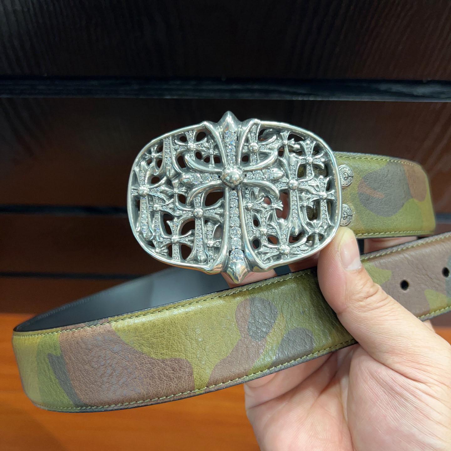 Chrome Hearts Leather Belt   - DesignerGu