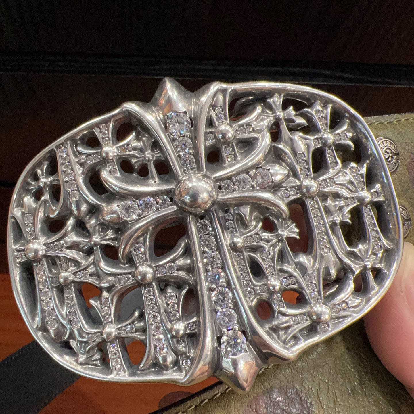 Chrome Hearts Leather Belt   - DesignerGu