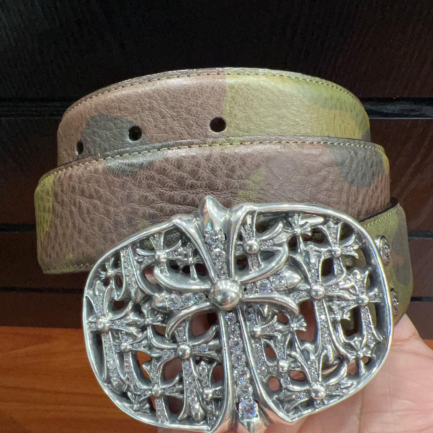 Chrome Hearts Leather Belt   - DesignerGu