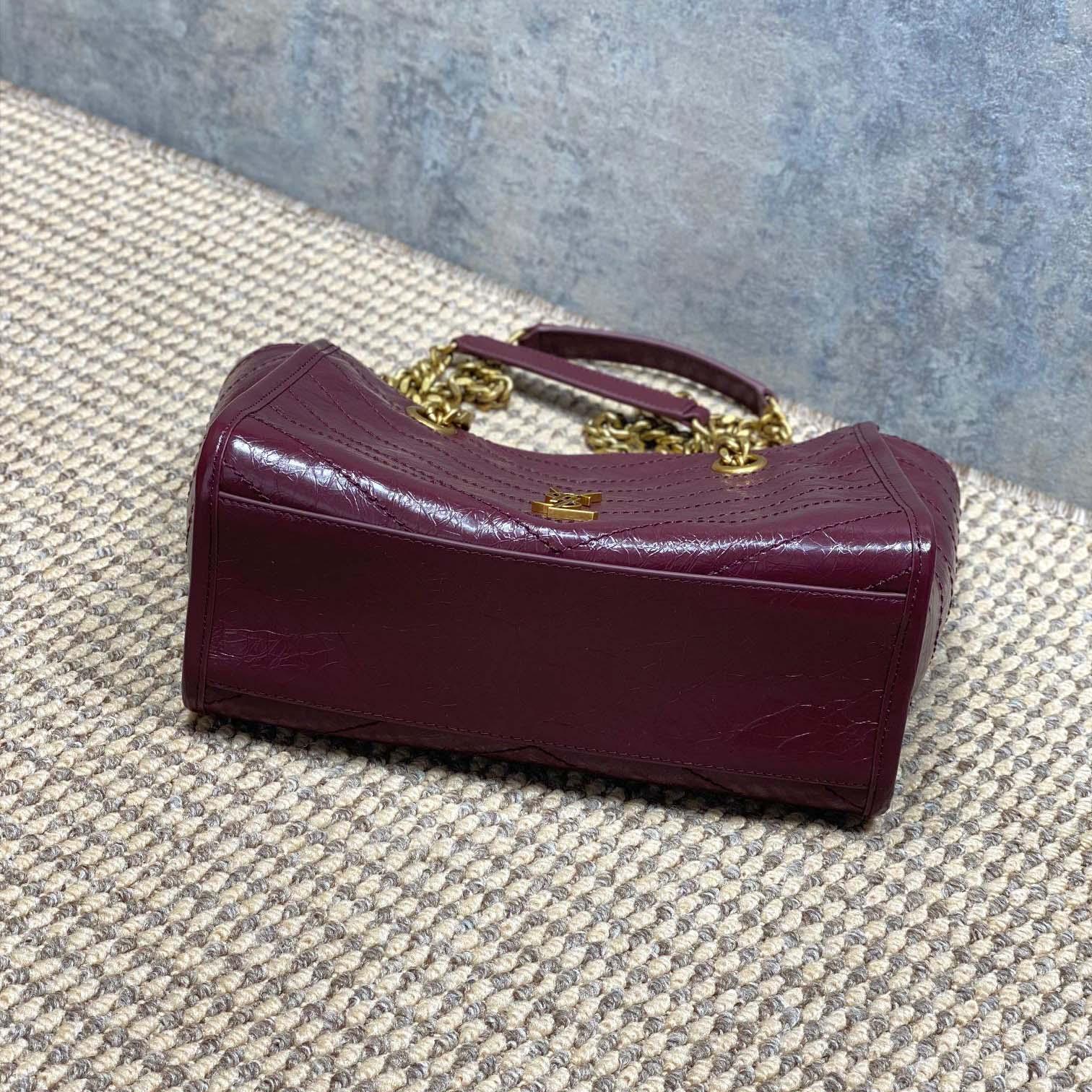 Saint Laurent Nini Small Shopping In Vintage Leather  - DesignerGu