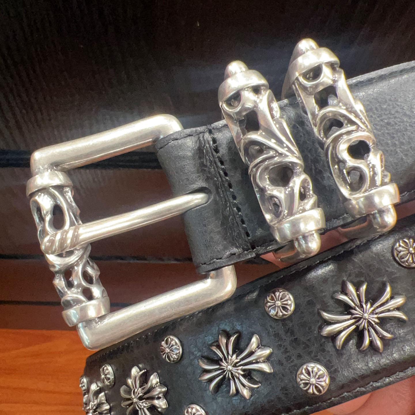 Chrome Hearts Leather Belt   - DesignerGu
