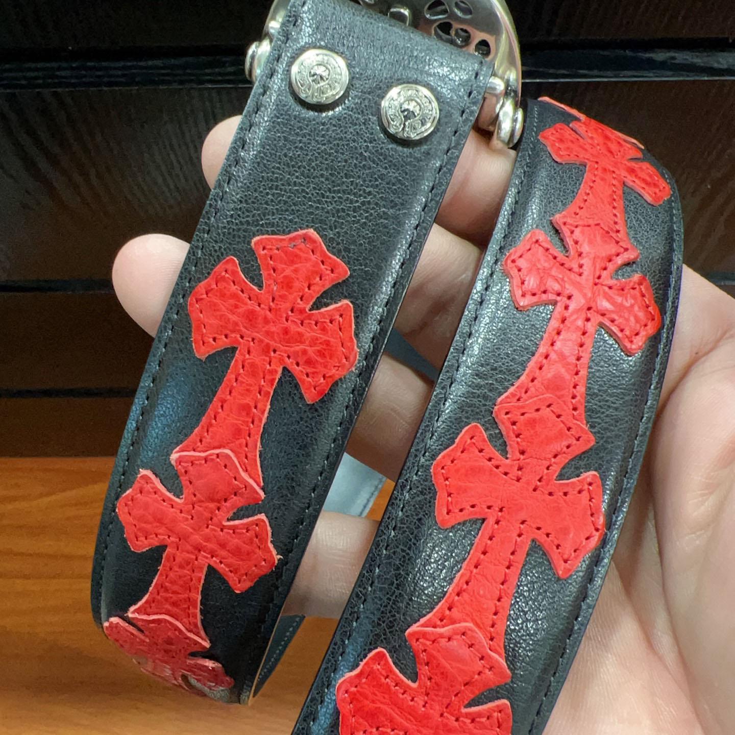 Chrome Hearts Leather Belt   - DesignerGu