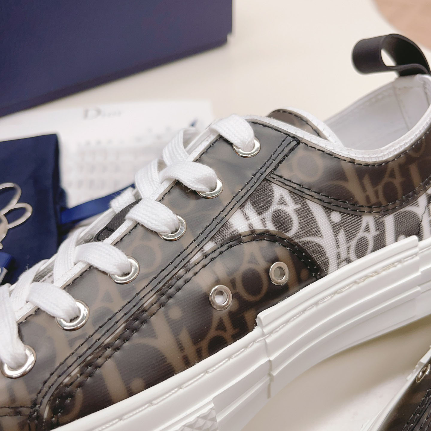 Dior B23 Low 'Dior Oblique - Charcoal' - DesignerGu