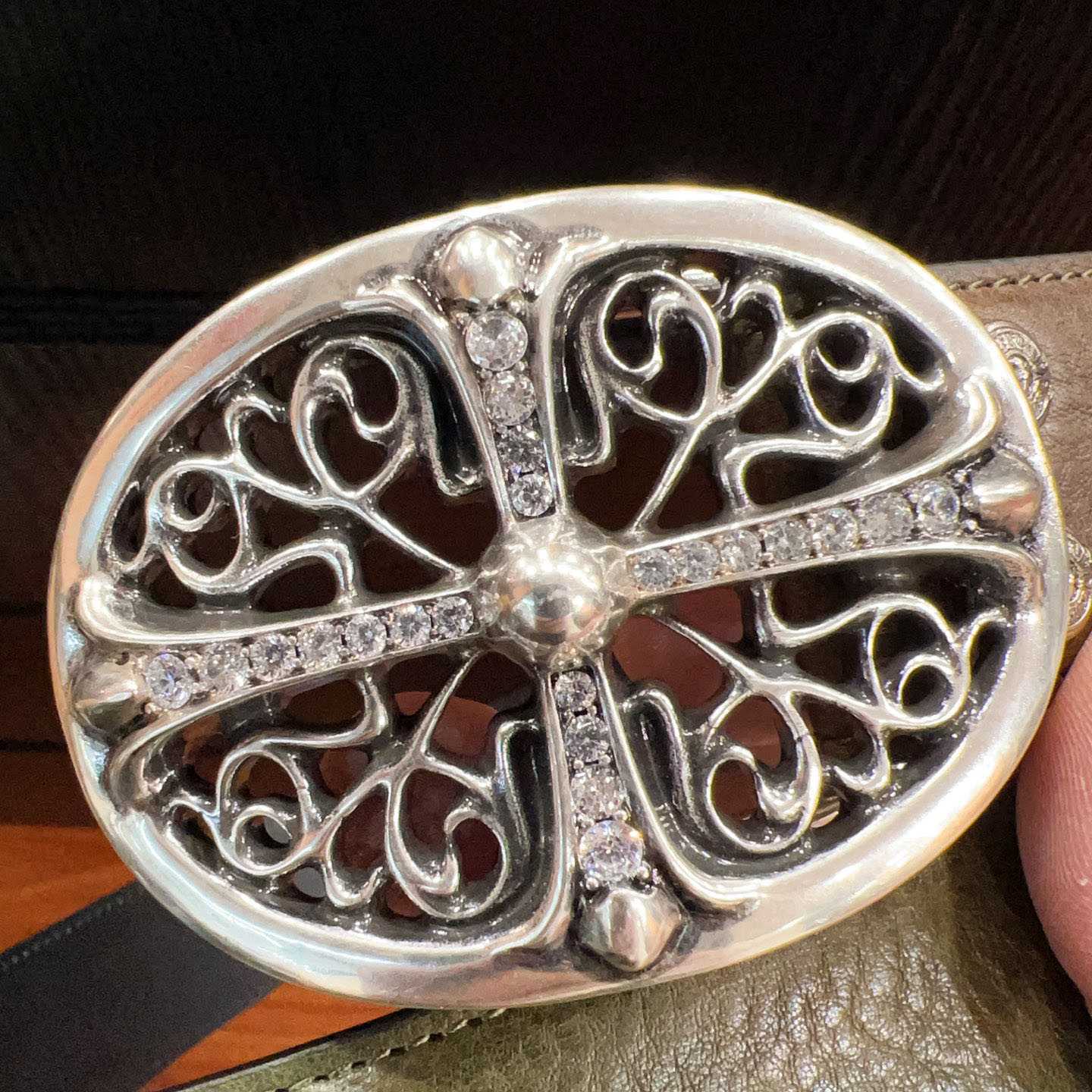 Chrome Hearts Leather Belt   - DesignerGu