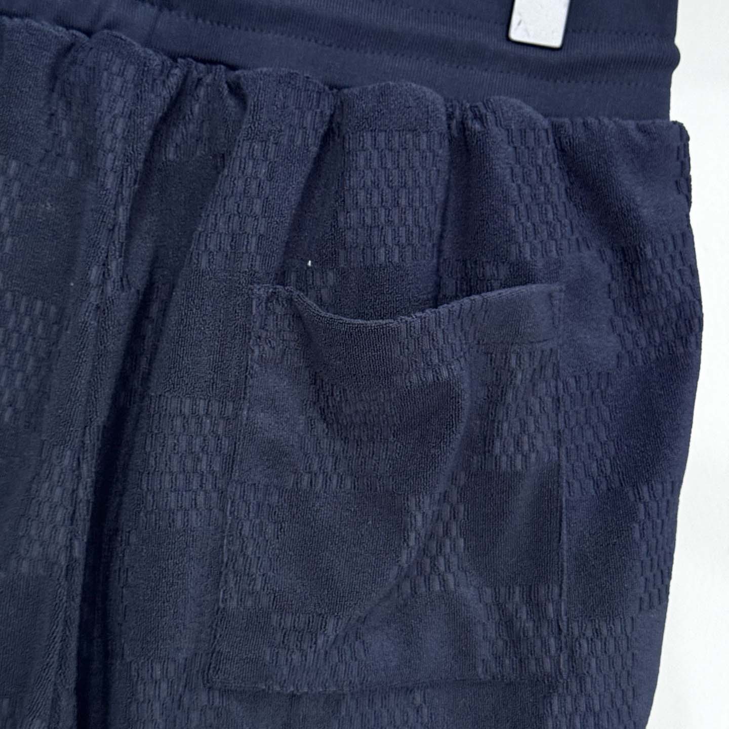 Louis Vuitton Damier French Terry Cotton-Blend Shorts   - DesignerGu