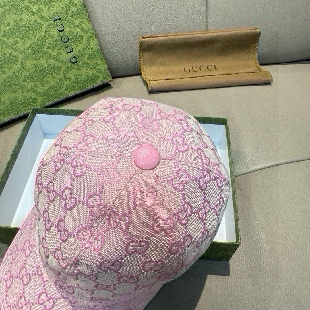 Gucci Original GG Canvas Baseball Hat With Web - DesignerGu