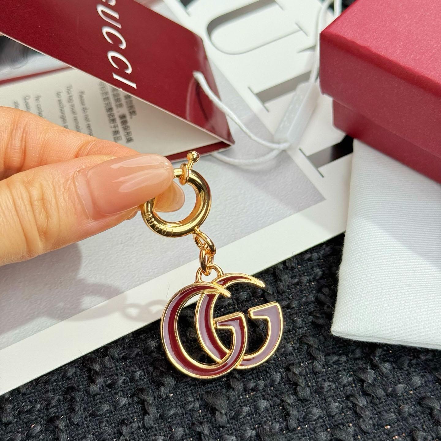 Gucci Double G Bag Charm - DesignerGu