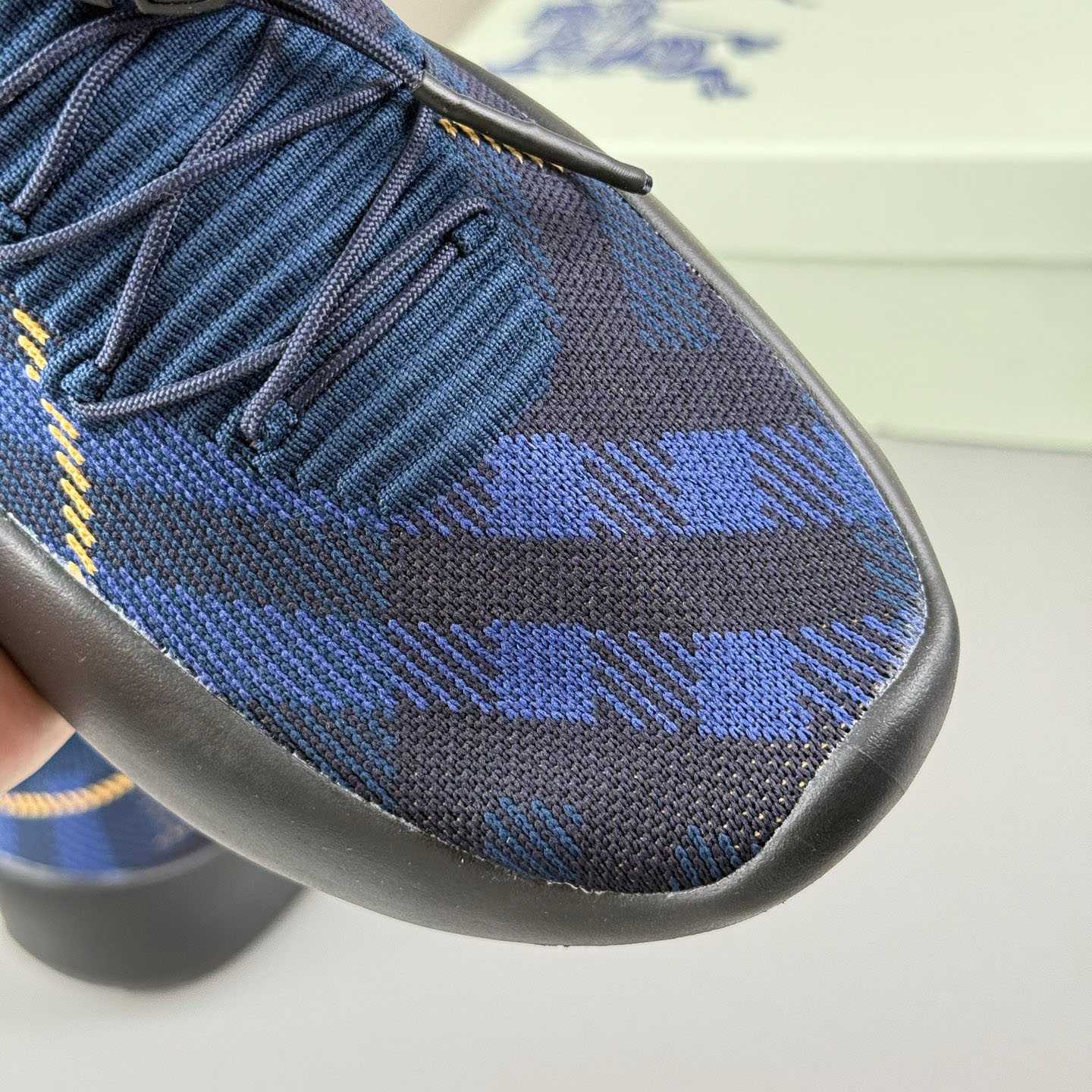 Burberry Check Knit Neptune Sneakers - DesignerGu