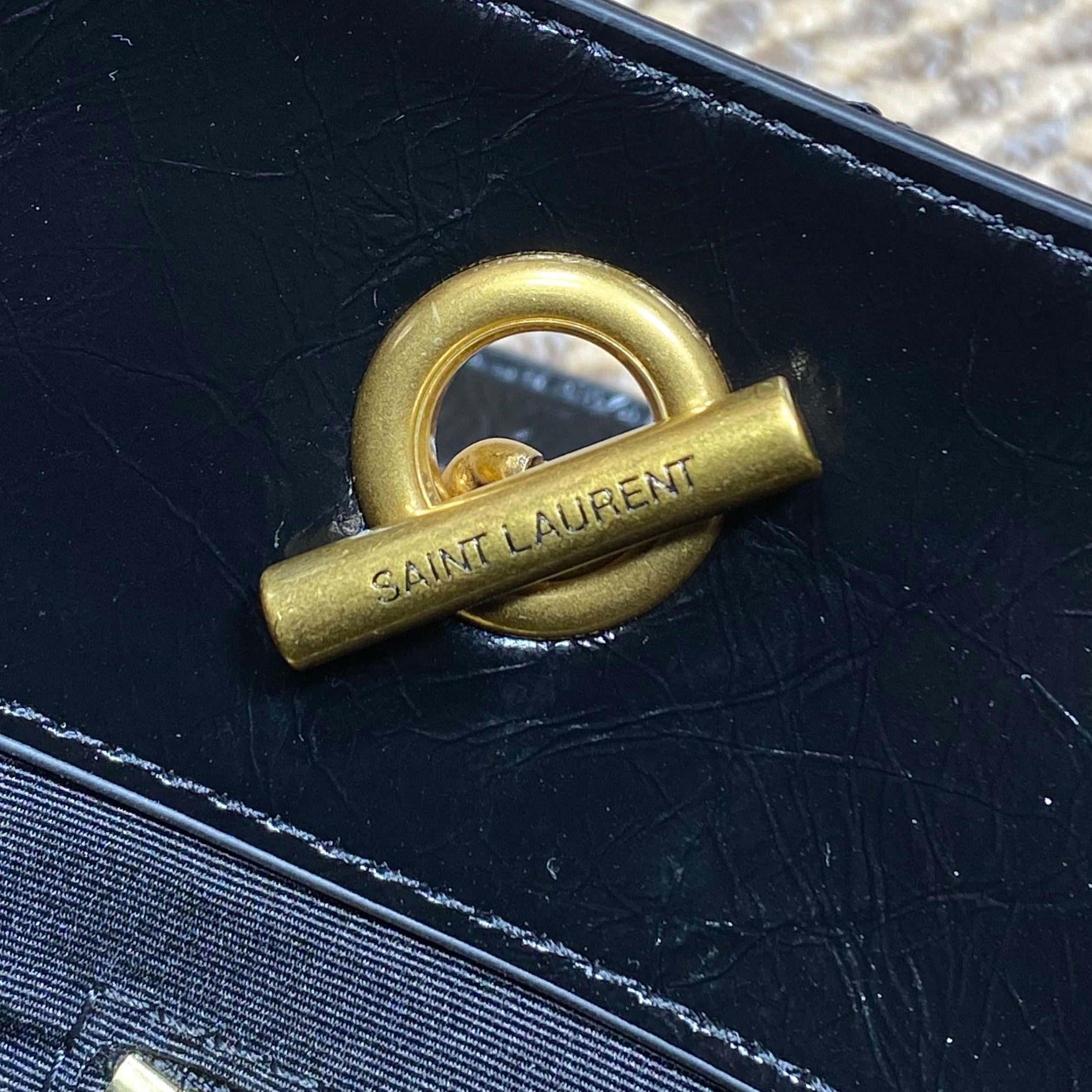 Saint Laurent Nini Small Shopping In Vintage Leather  - DesignerGu