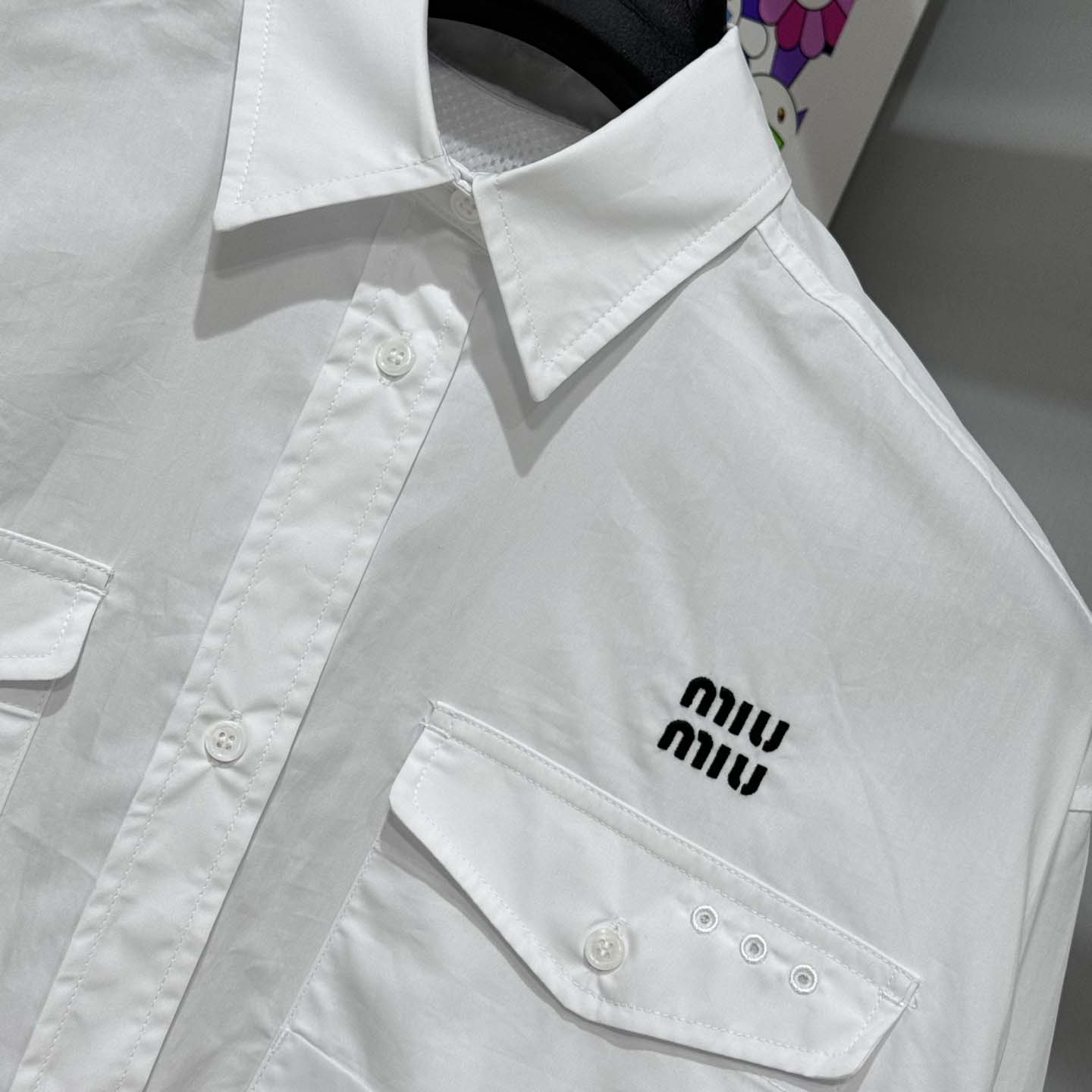 Miu Miu Poplin Shirt-dress - DesignerGu