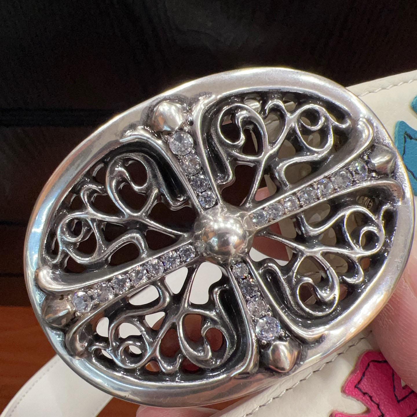 Chrome Hearts Leather Belt   - DesignerGu