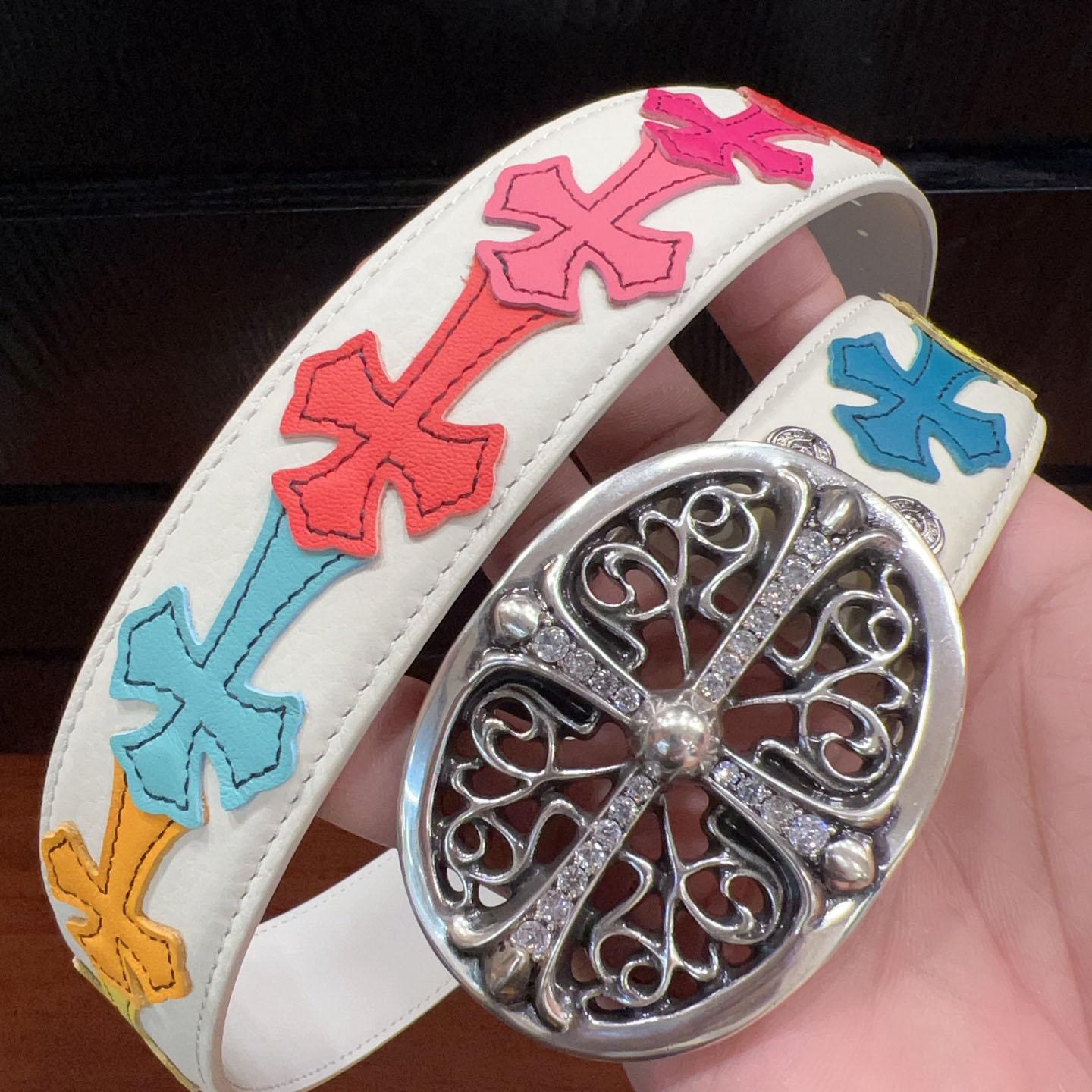 Chrome Hearts Leather Belt   - DesignerGu