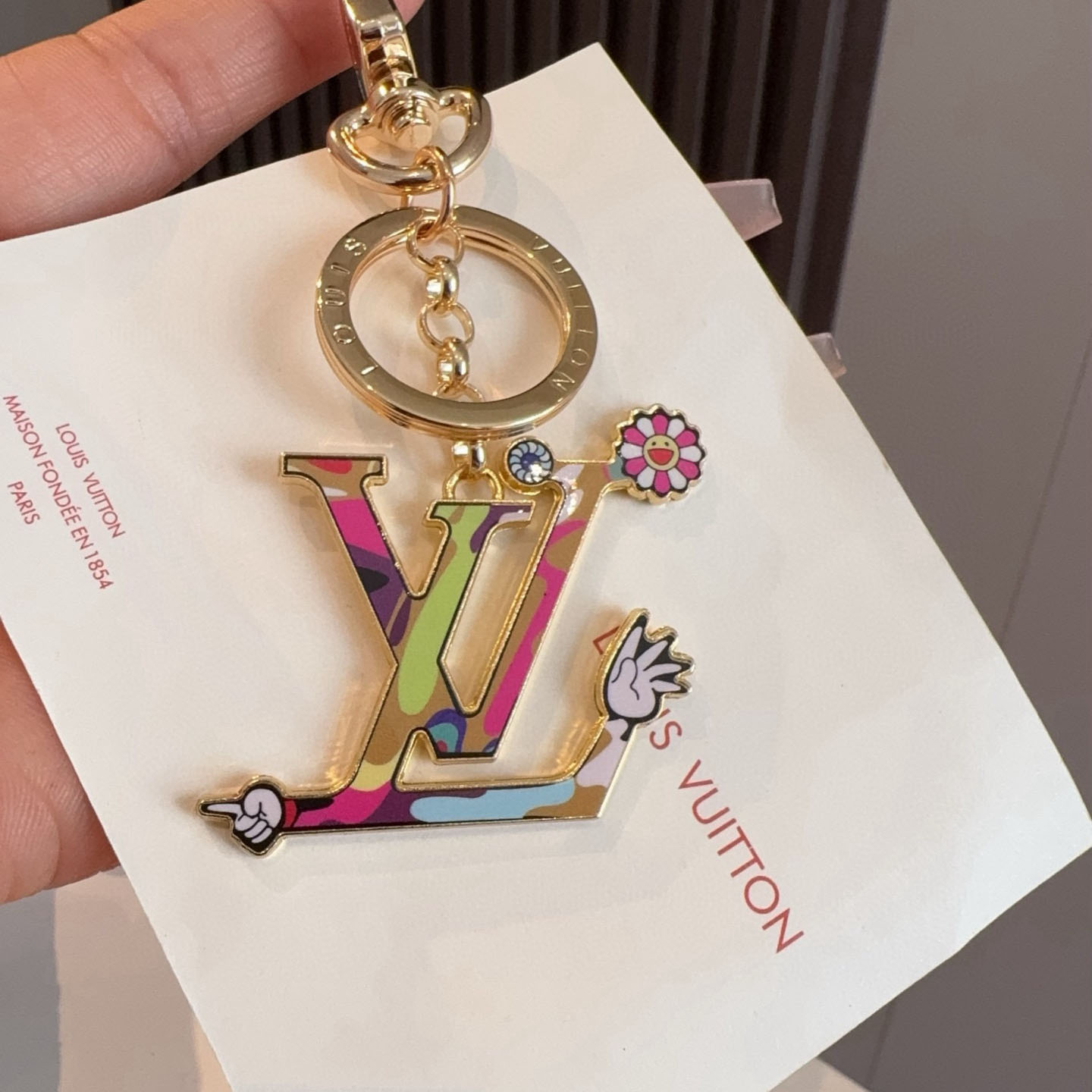 Louis Vuitton LV x TM LV Iconic Superflat Key Holder M02468 - DesignerGu