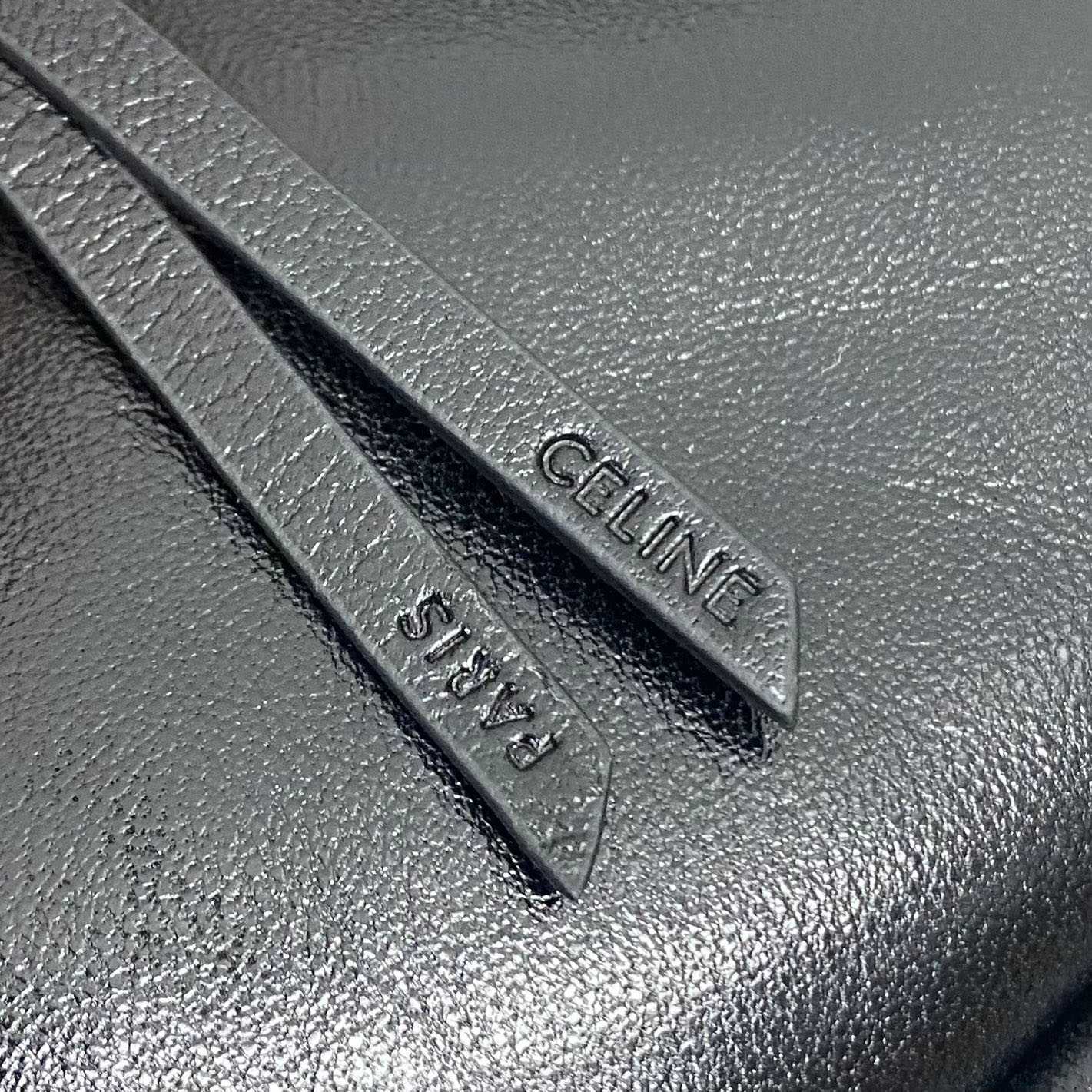 Celine HALFMOON SOFT TRIOMPHE BAG IN SUPPLE SHINY LAMBSKIN - DesignerGu