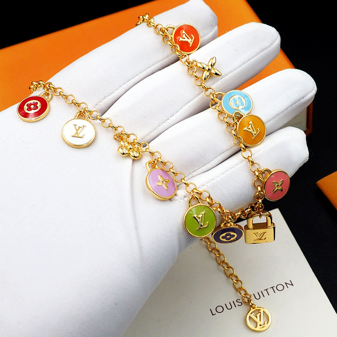 Louis Vuitton LV Confetti Necklace M03506 - DesignerGu