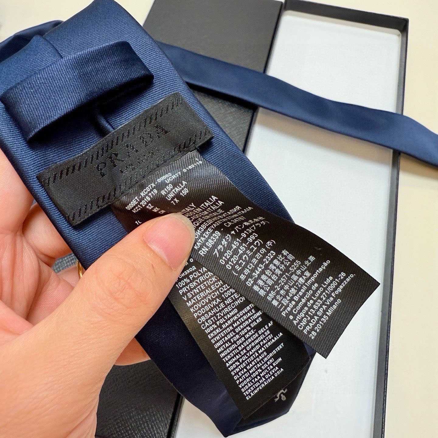 Prada Prada Logo Tie - DesignerGu