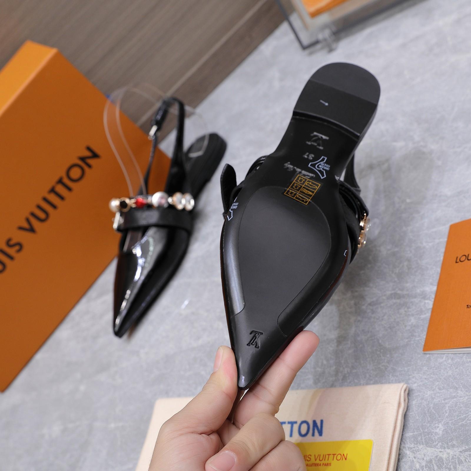 Louis Vuitton LV Vibe Slingback Flat Ballerina   1AIU07 - DesignerGu