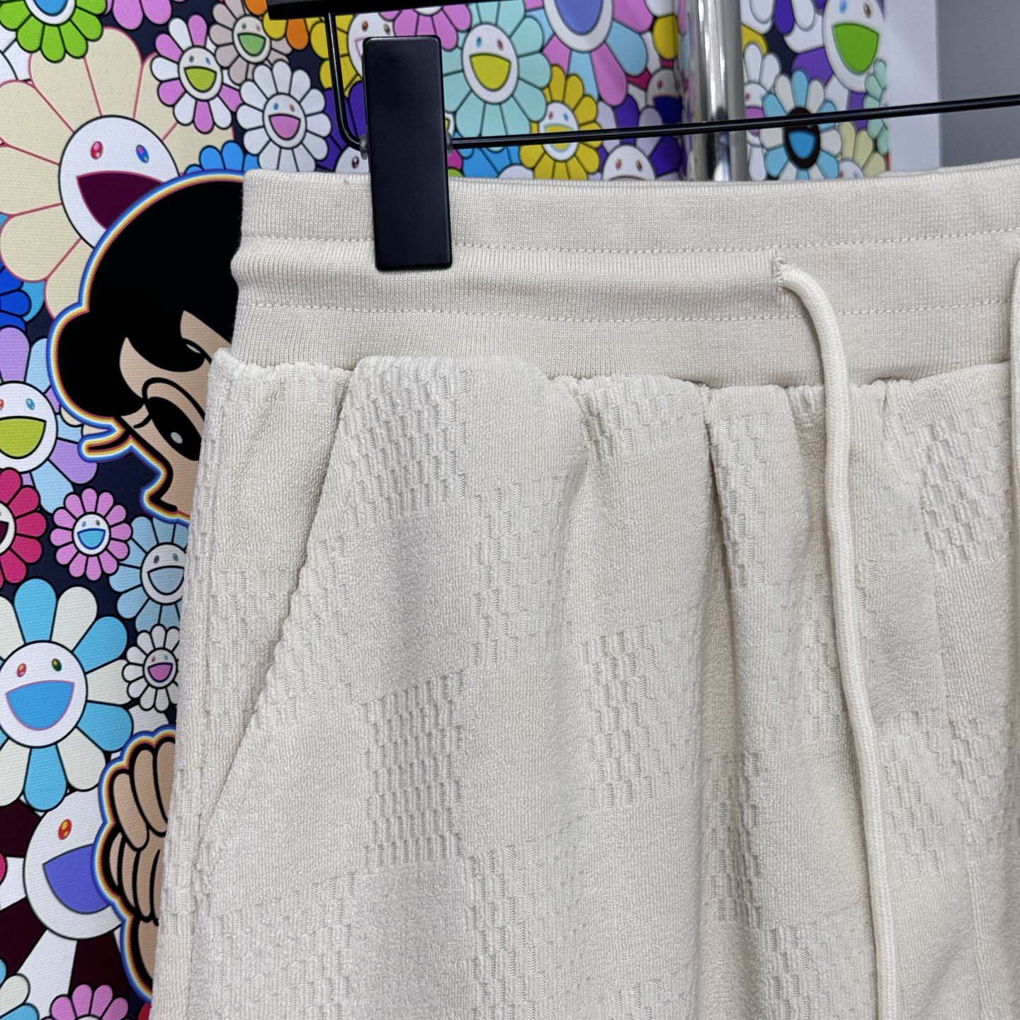 Louis Vuitton Damier French Terry Cotton-Blend Shorts   - DesignerGu