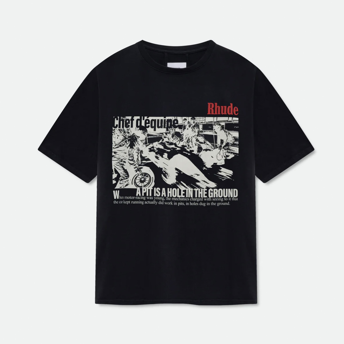 Rhude Champions Du Monde Tee 'Vintage Black' - DesignerGu