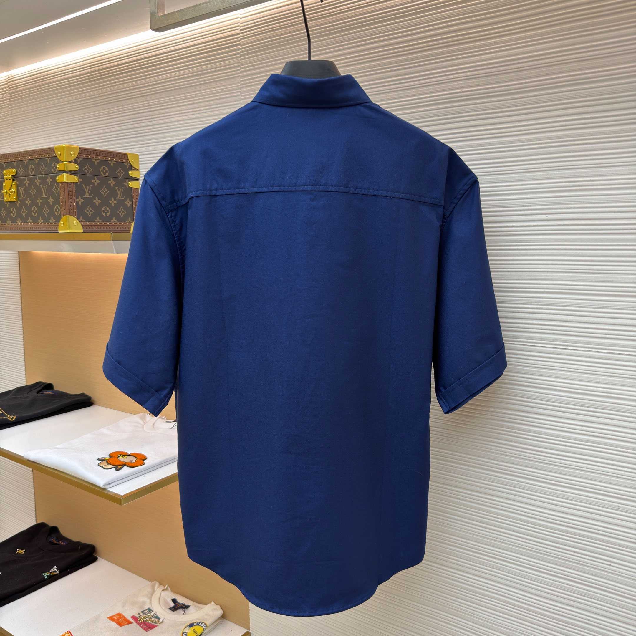 AMI Paris Ami Button-Down Short-Sleeve Shirt - DesignerGu
