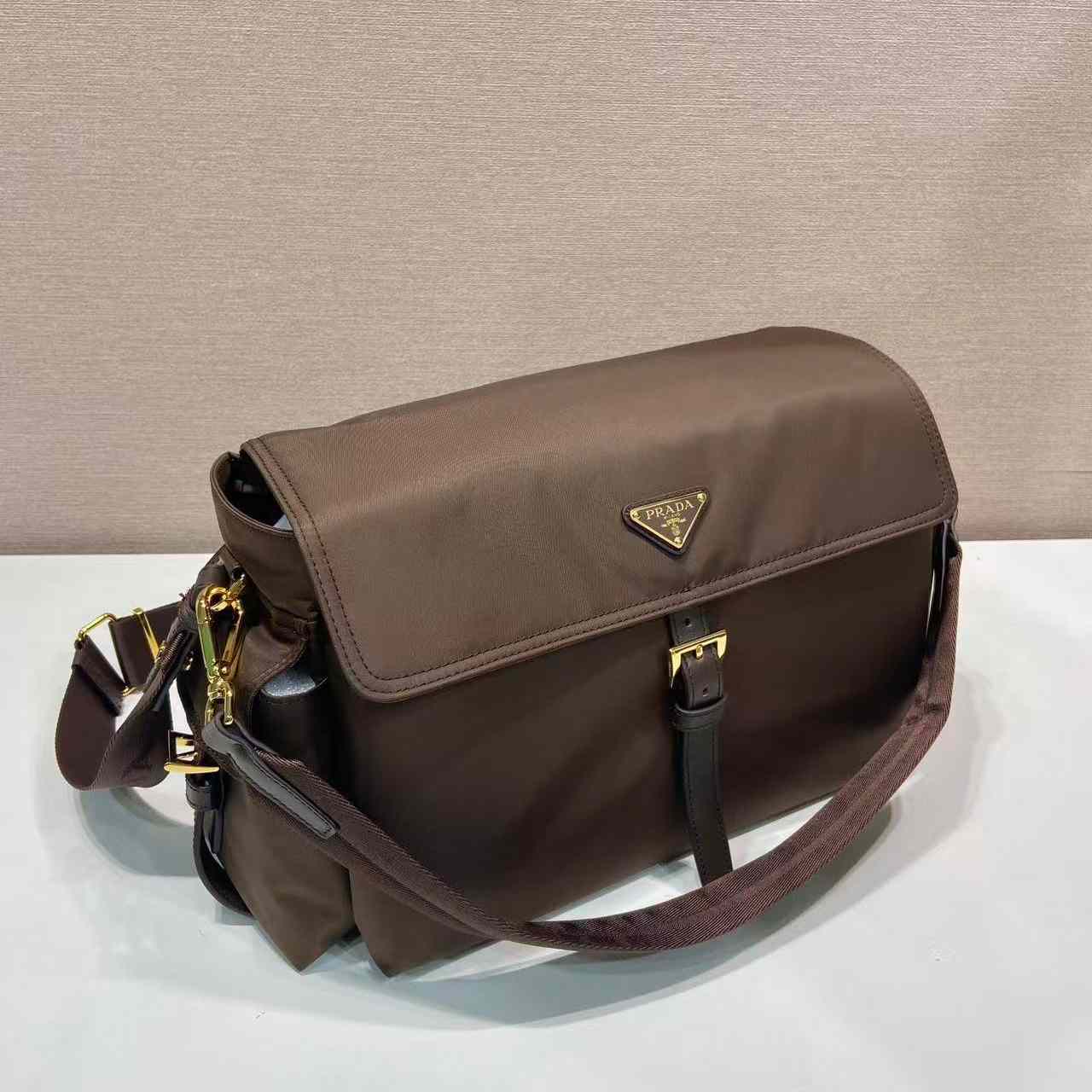 Prada Explore Medium Re-Nylon Shoulder Bag With Flap - DesignerGu