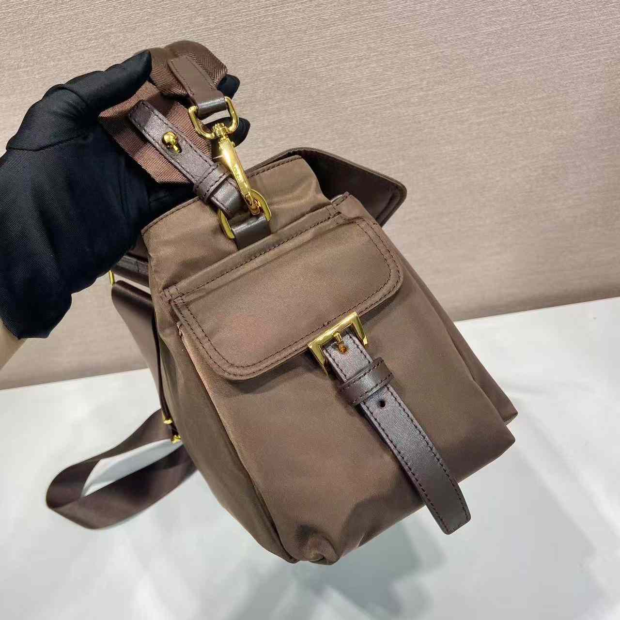 Prada Explore Medium Re-Nylon Shoulder Bag With Flap - DesignerGu