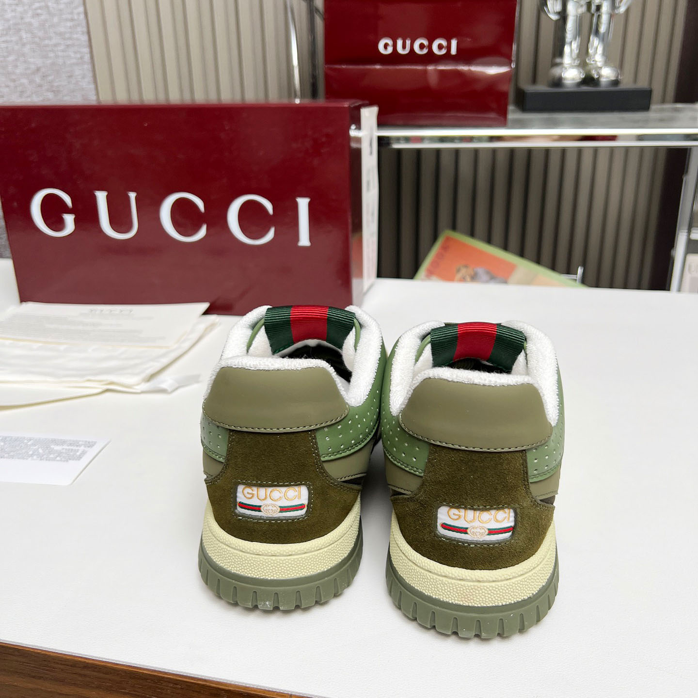 Gucci Re-Web Sneakers - DesignerGu