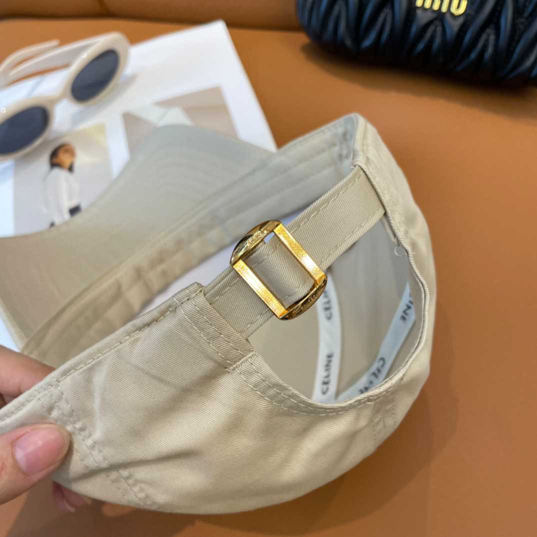 Celine Paris Triomphe Embroidered Baseball Cap  - DesignerGu