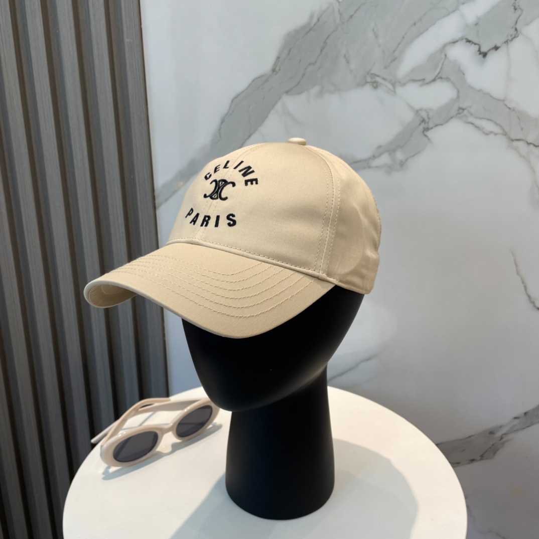 Celine Paris Triomphe Embroidered Baseball Cap  - DesignerGu