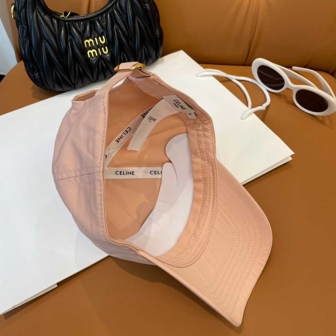 Celine Paris Triomphe Embroidered Baseball Cap  - DesignerGu