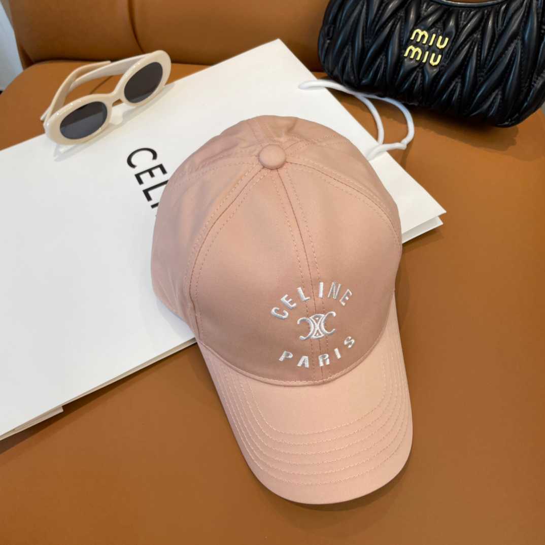 Celine Paris Triomphe Embroidered Baseball Cap  - DesignerGu