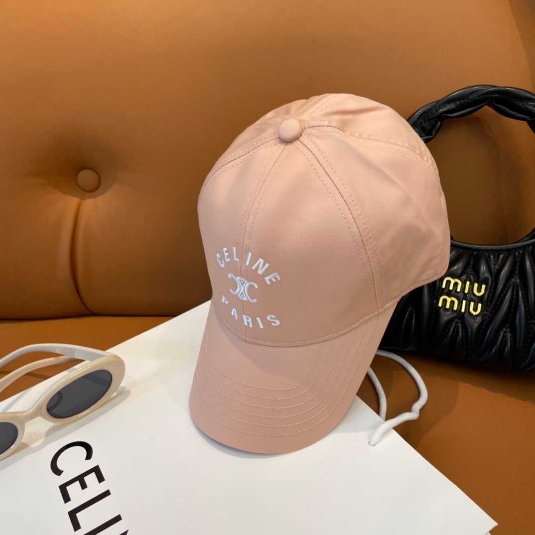 Celine Paris Triomphe Embroidered Baseball Cap  - DesignerGu