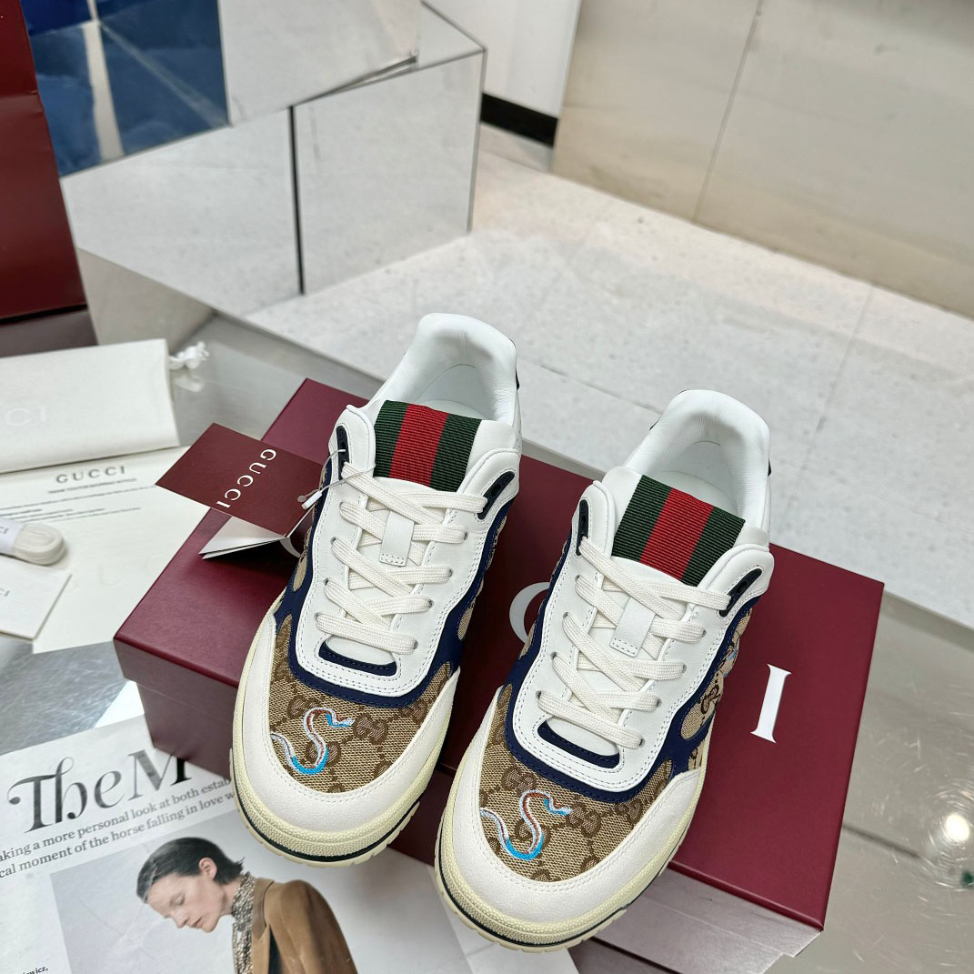 Gucci Re-Web Sneakers - DesignerGu