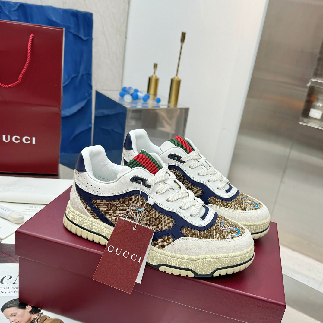 Gucci Re-Web Sneakers - DesignerGu