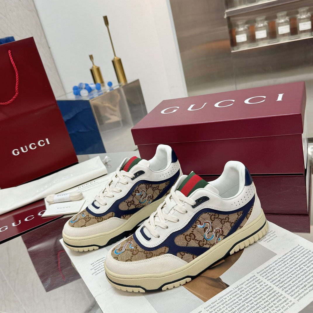 Gucci Re-Web Sneakers - DesignerGu
