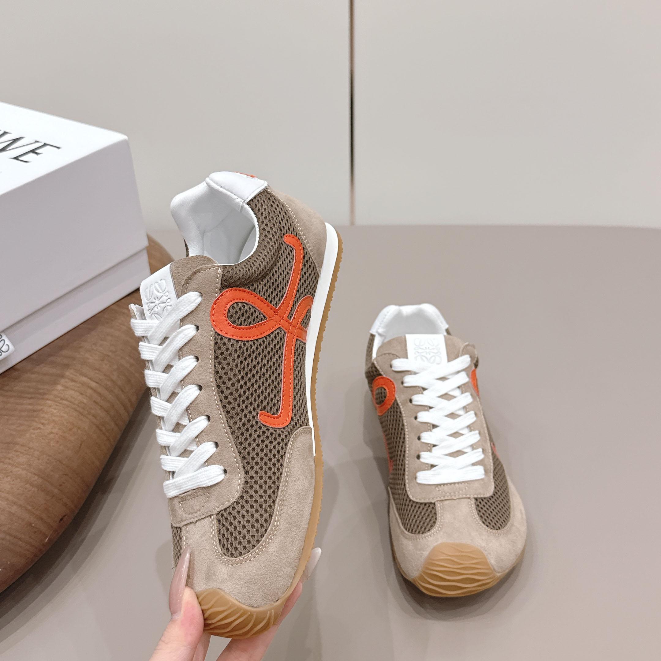 Loewe Ballet Runner 2.0 In Suede And Mesh - DesignerGu