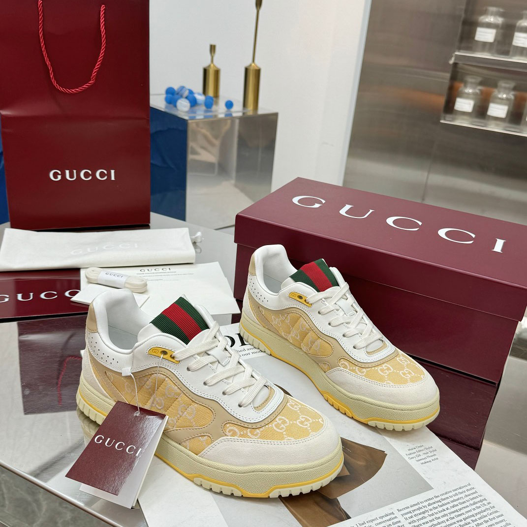 Gucci Re-Web Sneakers - DesignerGu
