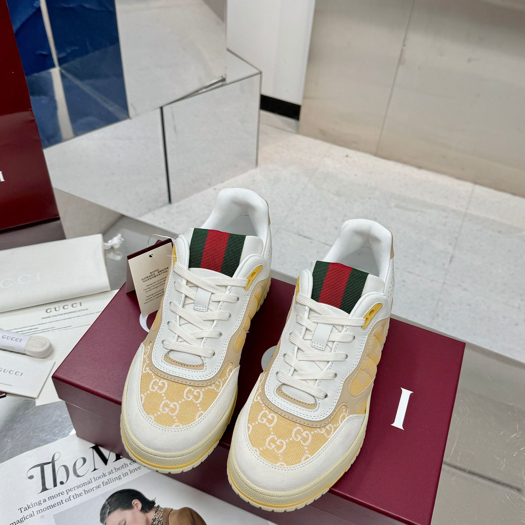 Gucci Re-Web Sneakers - DesignerGu