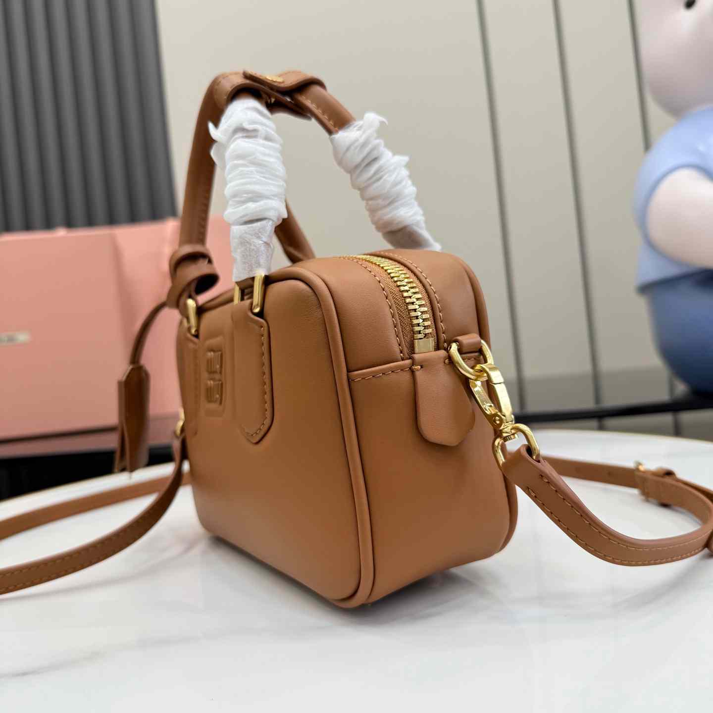 Miu Miu Arcadie Leather Bag 5BB123 - DesignerGu