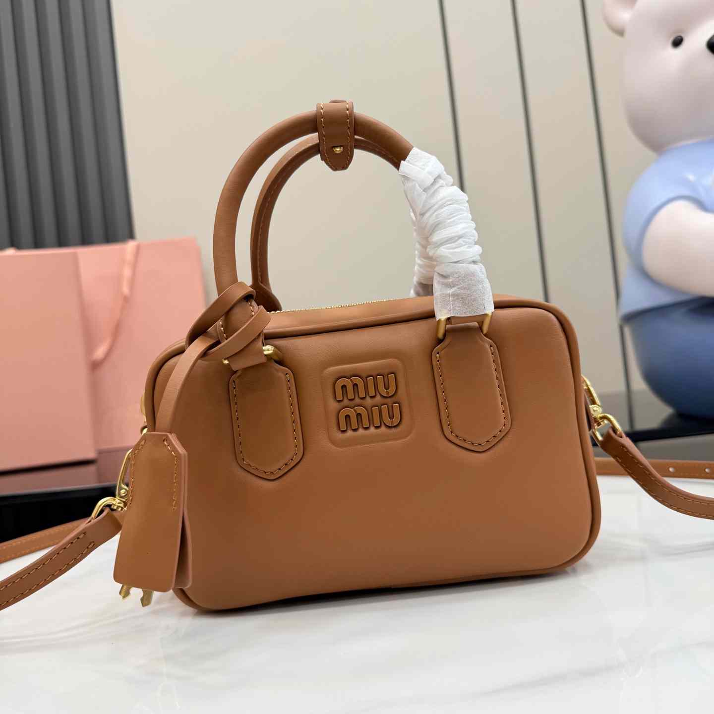 Miu Miu Arcadie Leather Bag 5BB123 - DesignerGu